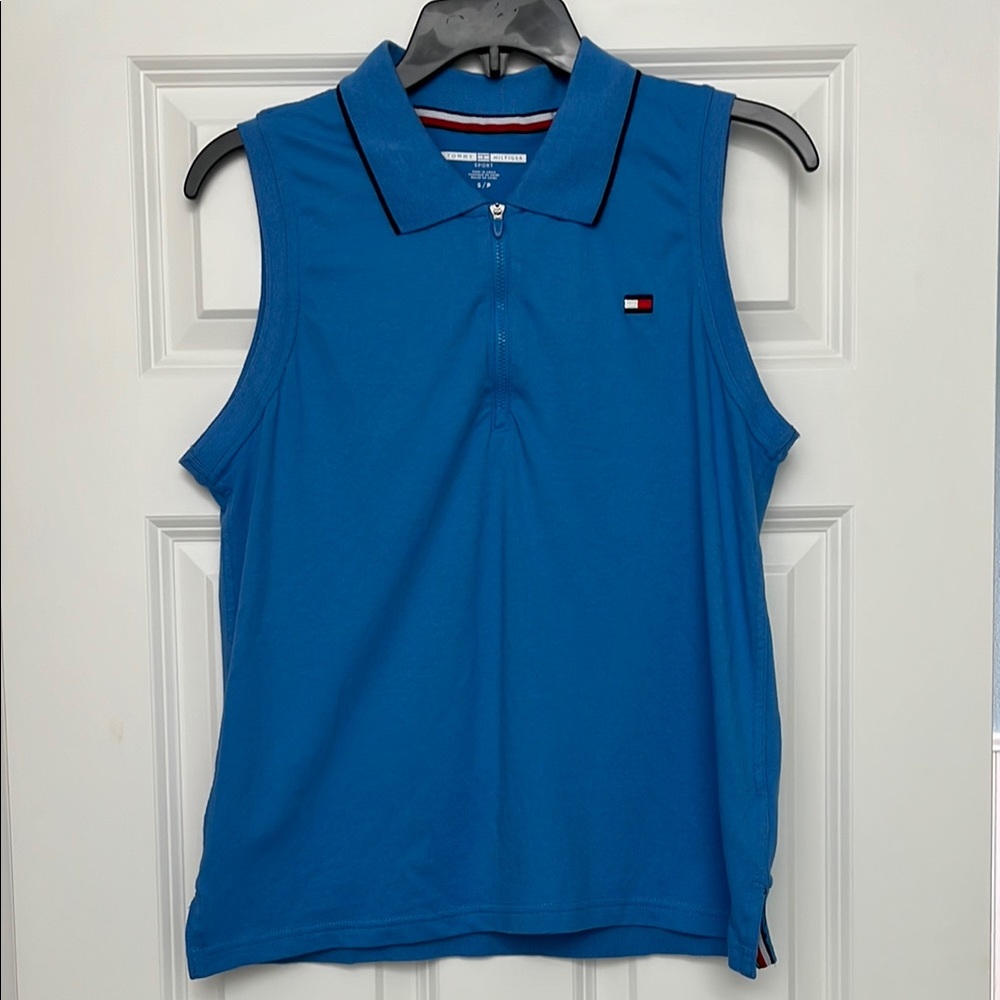 Tommy Hilfiger Sport Blue Sleeveless Polo
